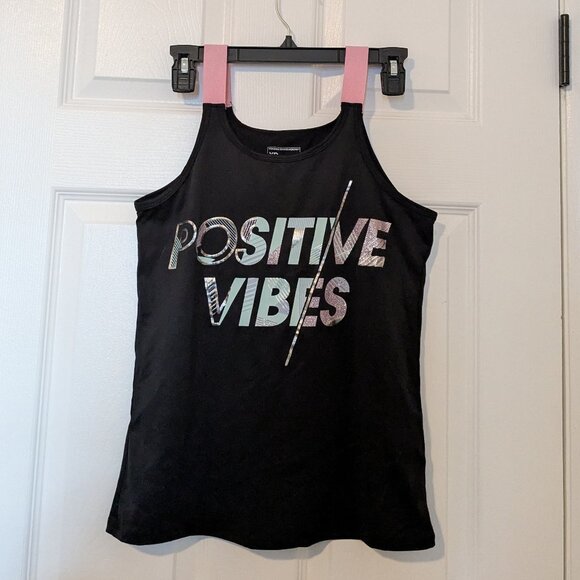 Primark YD Active tank top...'Positive Vibes' young teen sizing age 13-14 - Picture 1 of 6